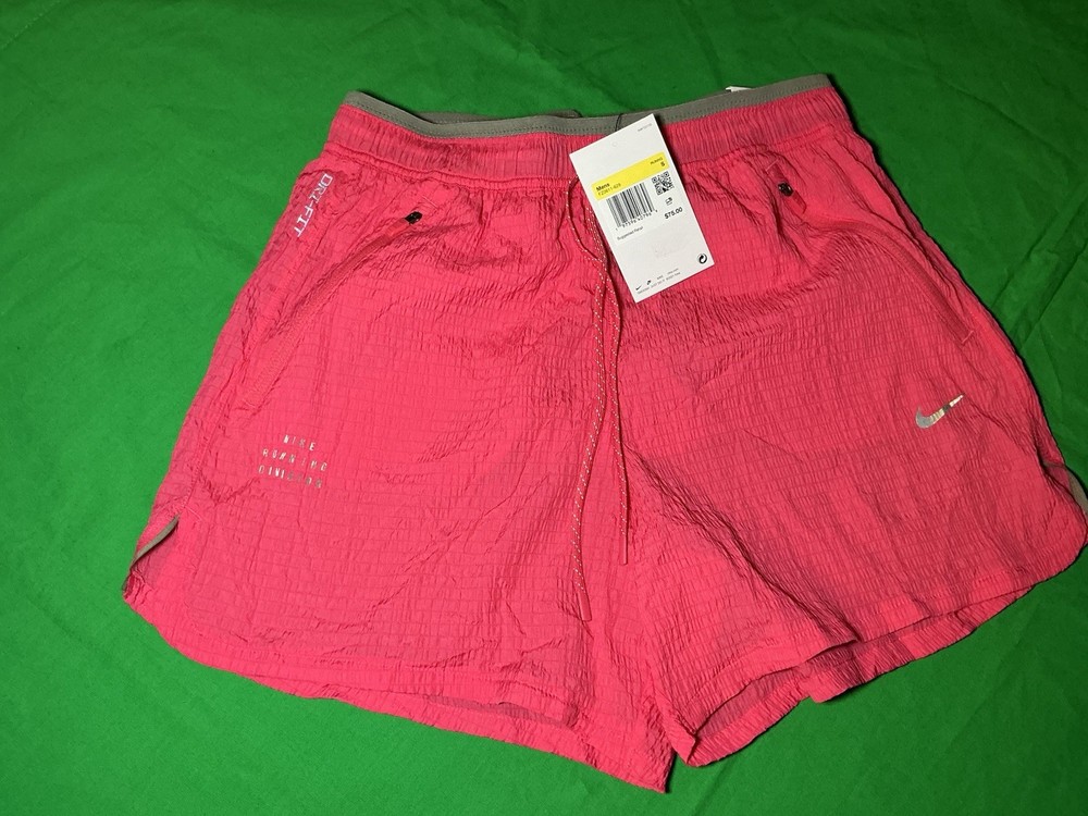 Nike Stride Shorts DRI-FIT Lined Running Shorts Pink Size Men's Small FZ0611-629