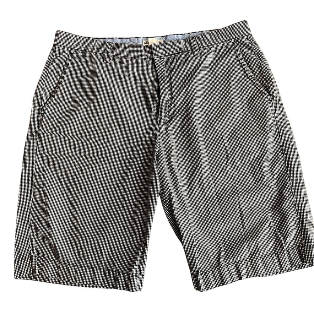 J. Crew Men’s Checkered Navy & White Shorts Size 34