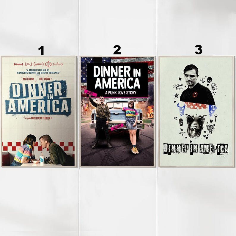 Dinner in America 2022 Movie Poster - Vintage Home Wall Art Decor No Frame