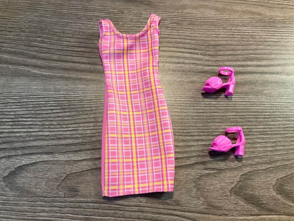Mattel  Barbie Doll Clothes Multicolor Dress Shoes Outfit Lot