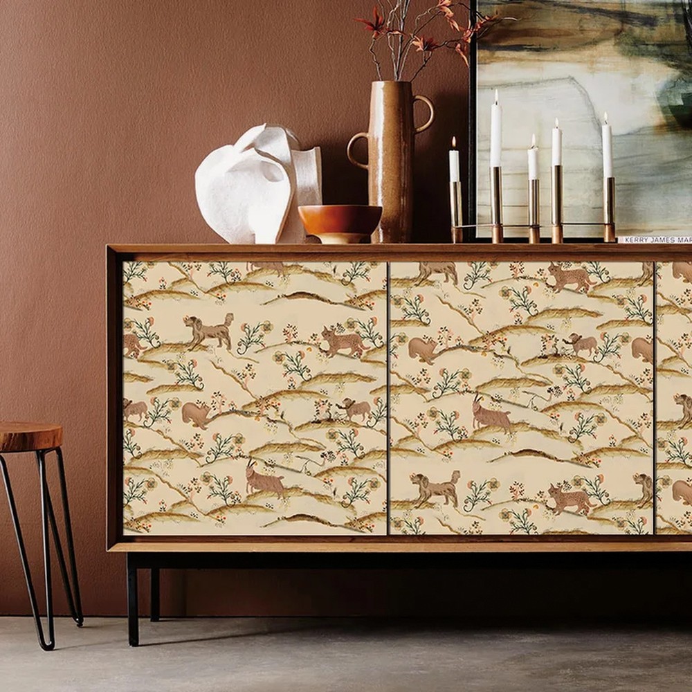 Jungle Peel and Stick Wallpaper PVC Self Adhesive Animal Tropical Mural