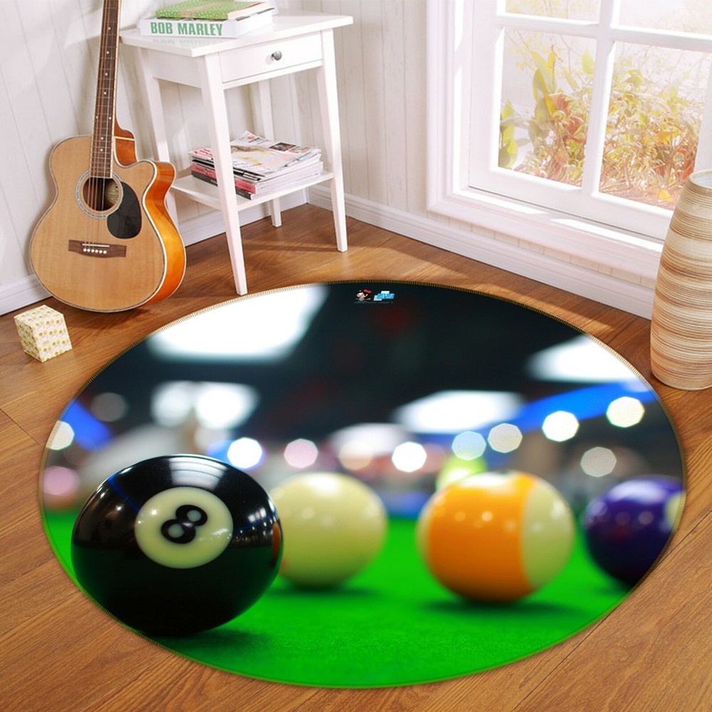 3D Billiards Game Rug Mat Elegant Photo Carpet for Home Decor NAO3937