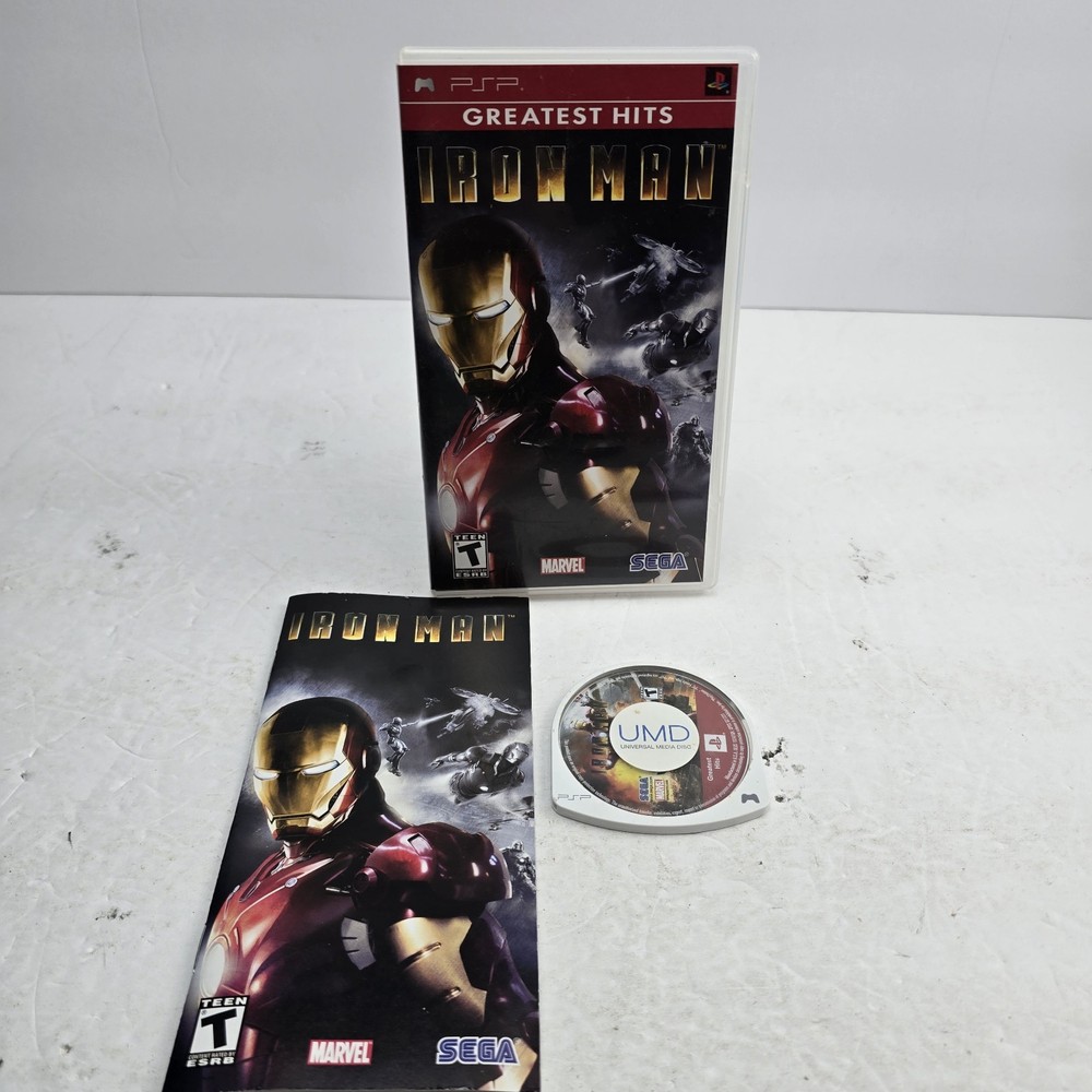 Iron Man (Sony PlayStation Portable, 2008) Complete CIB