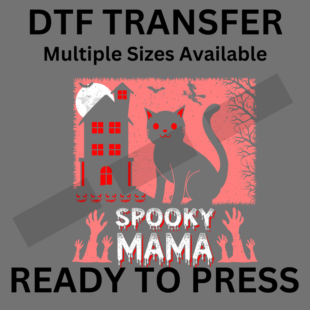 Screaming Ghost DTF Iron-On Transfer | Spooky Halloween Craft Vinyl