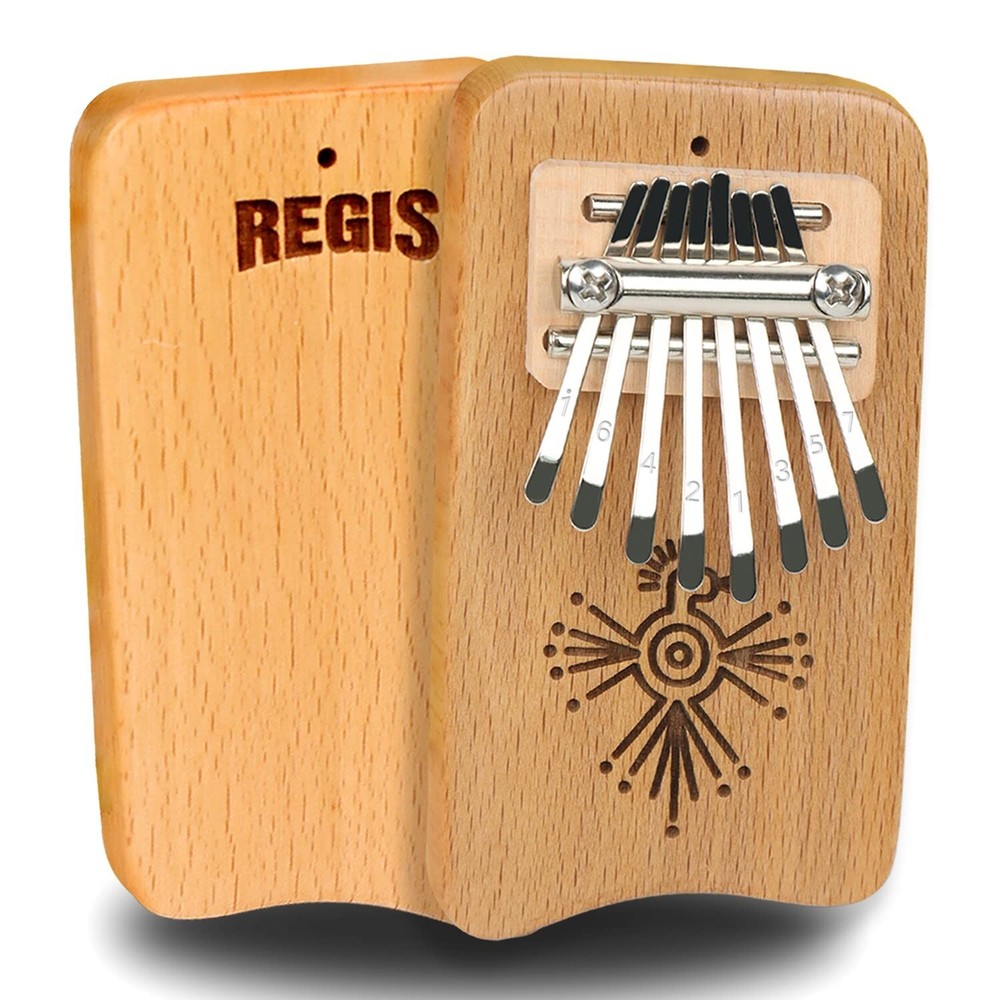 8 Keys Mini Kalimba Portable Wooden Finger Harp Thumb Piano Musical Instrument