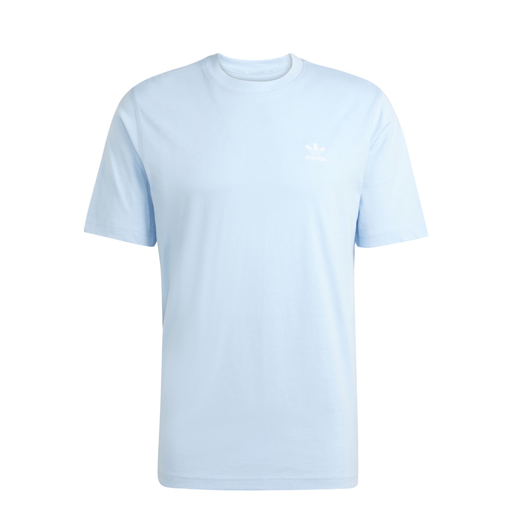 adidas Trefoil Essentials Crew Neck Short Sleeve T-Shirt Mens Blue Casual Tops J