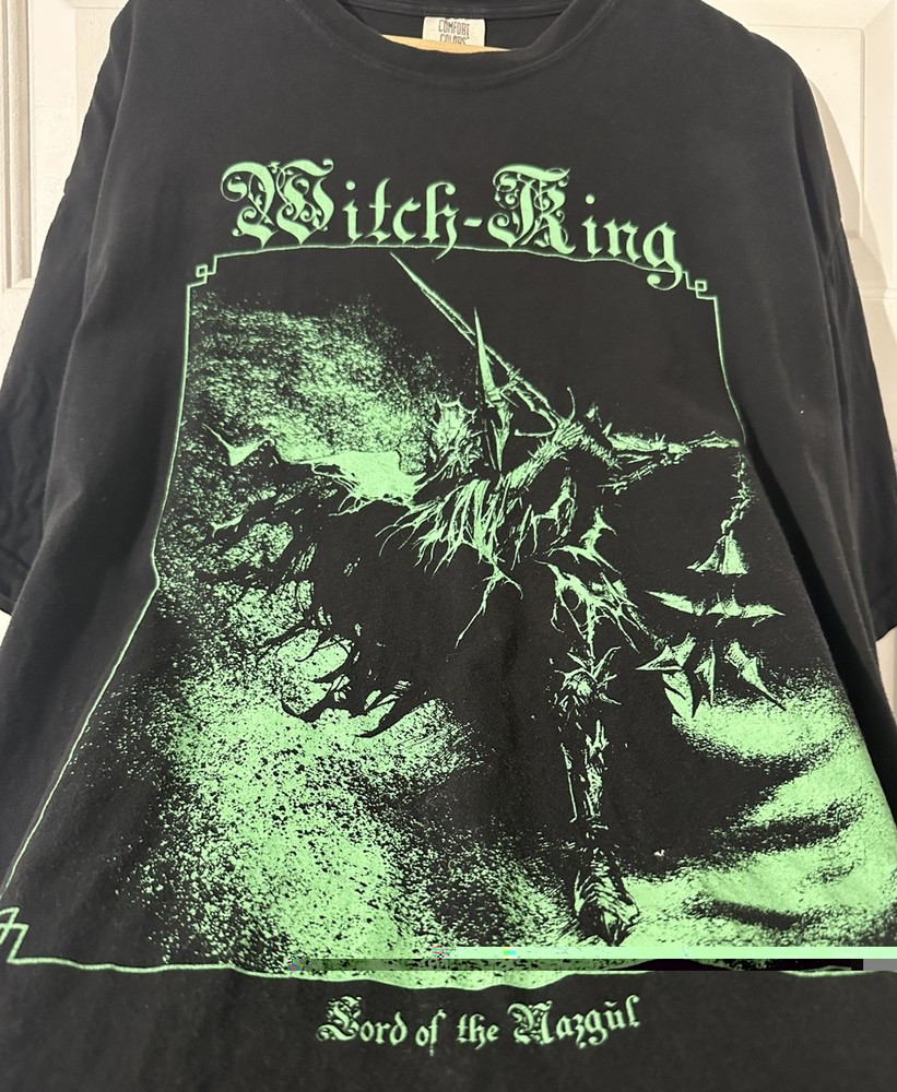 Vtg Lord of The Rings Witch King Nazgul T-Shirt Custom Limited Art Print Sz XL