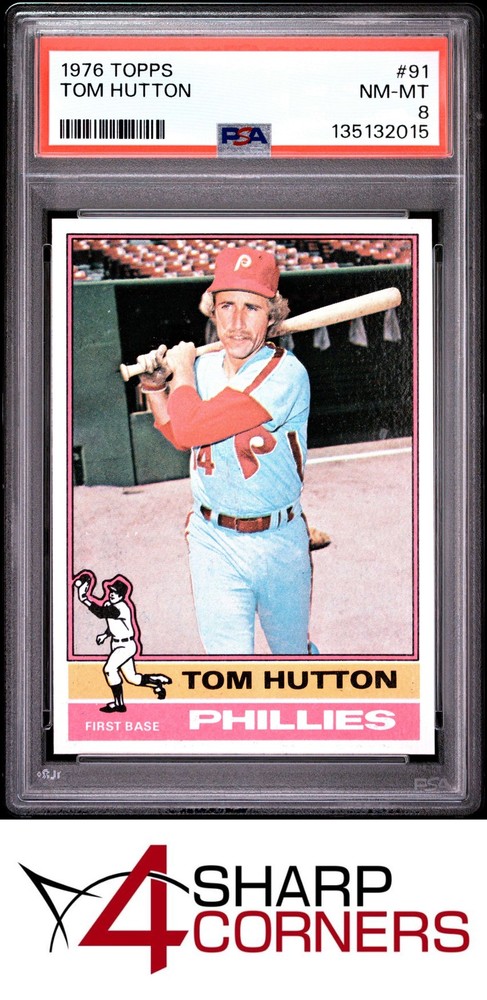 1976 Topps #91 Tom Hutton Phillies Psa 8Expert eBay listing since 2003:Consign your best today!