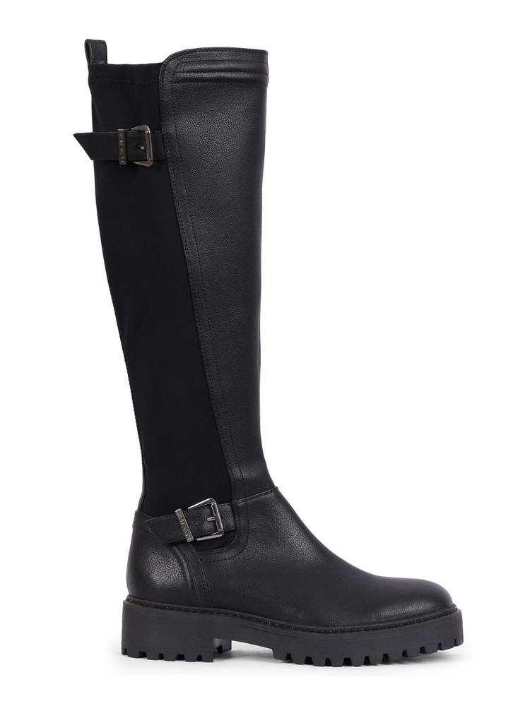 REACTION KENNETH COLE Womens Black Salt Round Toe Block Heel Riding Boot 10 M