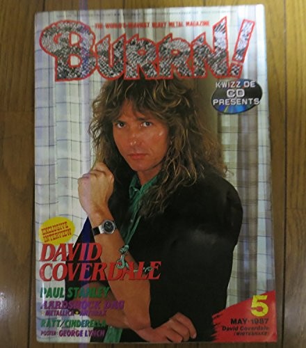 (Used) BURRN! 1987 George Lynch Playing Japanese Magazine Fan Ar... book form JP
