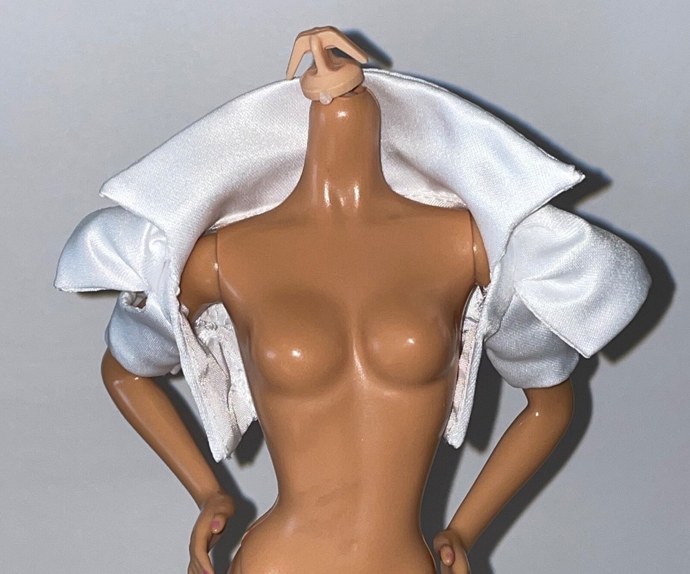 Barbie X Star Wars Stormtrooper Model Muse Fashion Doll Outfit White Crop Jacket