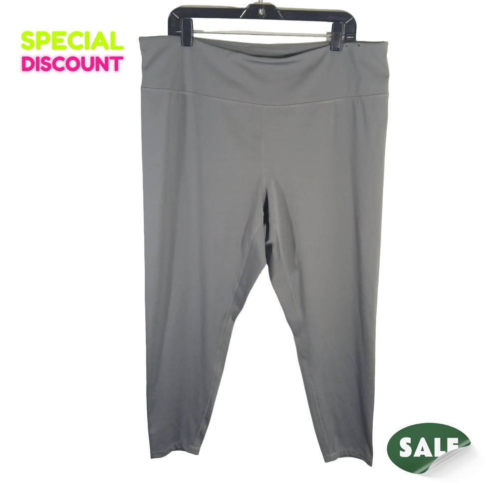 INC International Concepts Women's 3X High-Rise Grey Skies Leggings