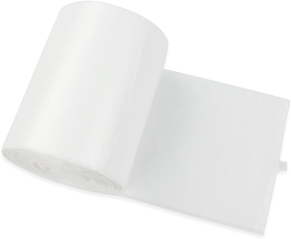 7 Gallon Medium Trash Bags, White - 115 Counts