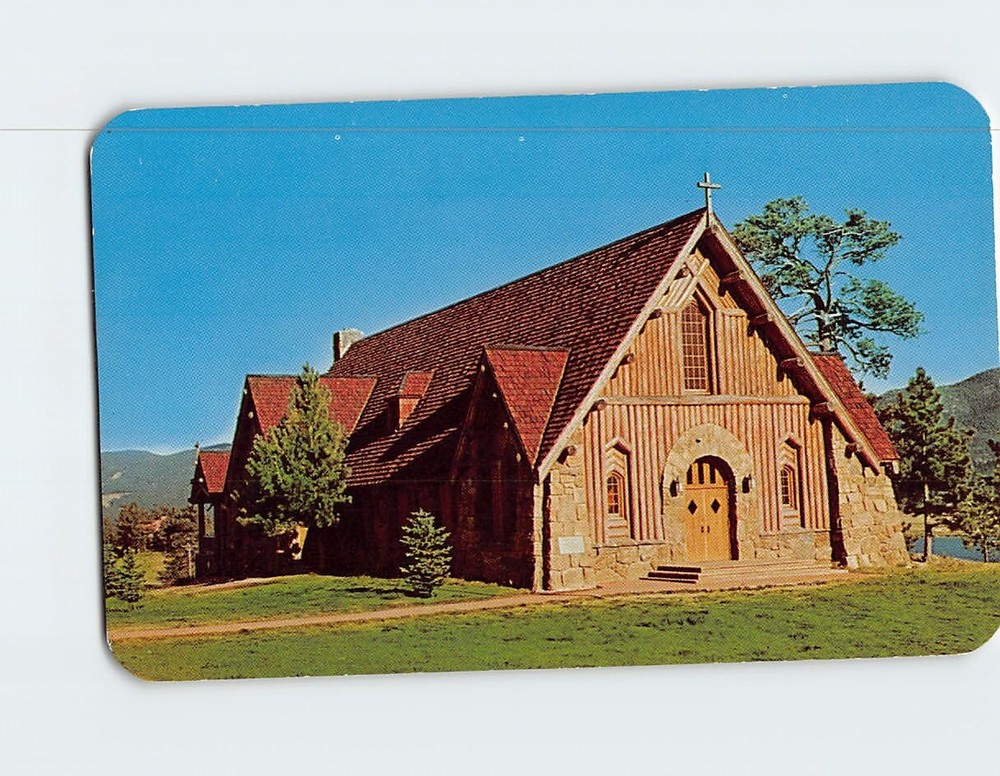 Postcard Our Lady of the Mountains Catholic Church Estes Park Colorado USA