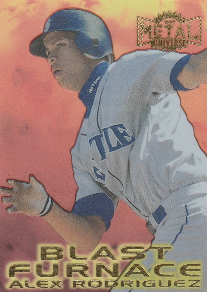 1997 Fleer Metal Universe Blast Furnace Alex Rodriguez #10
