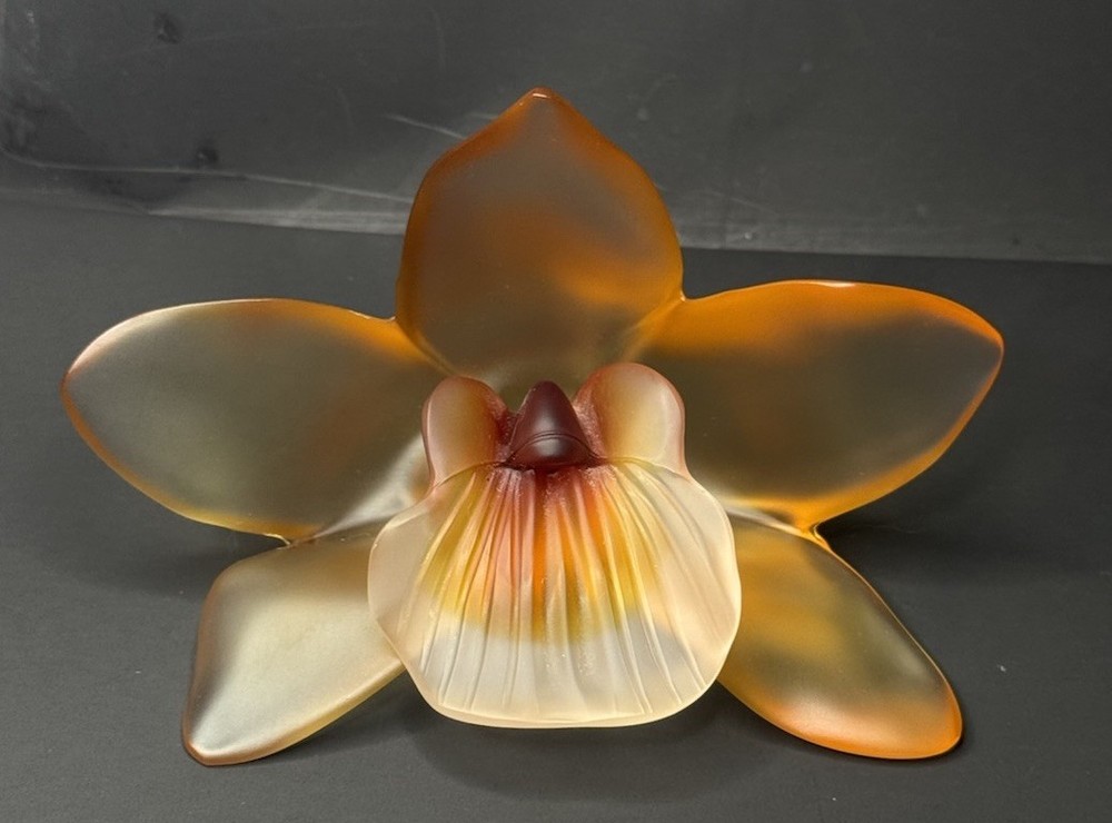 Cristallerie Royale De Champagne Crystal-Glass Orchid Made in France