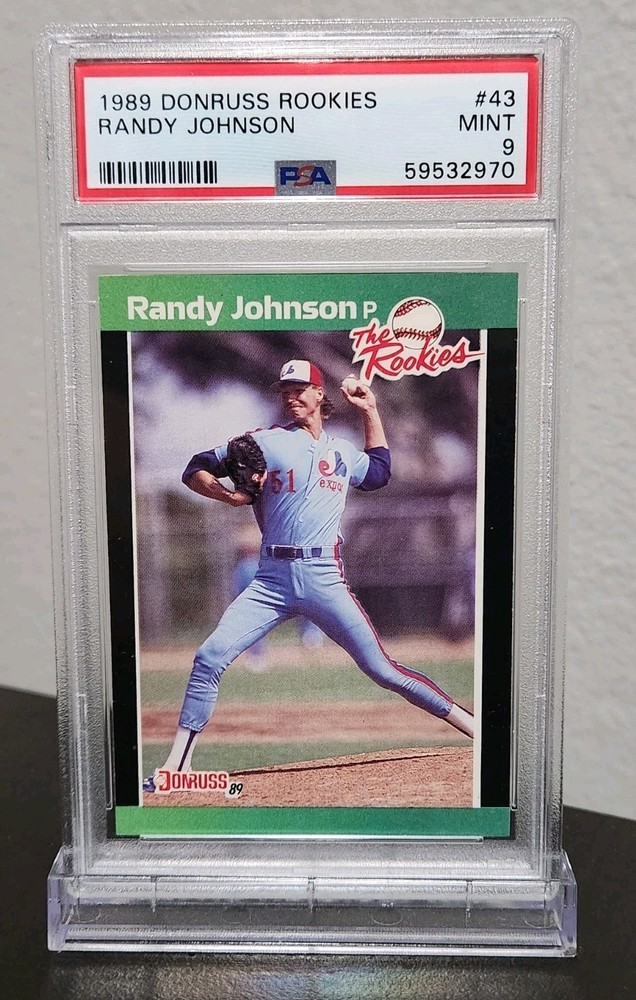 1989 Donruss Rookies Randy Johnson Rookie Card #43 PSA 9 HOF The Rookies
