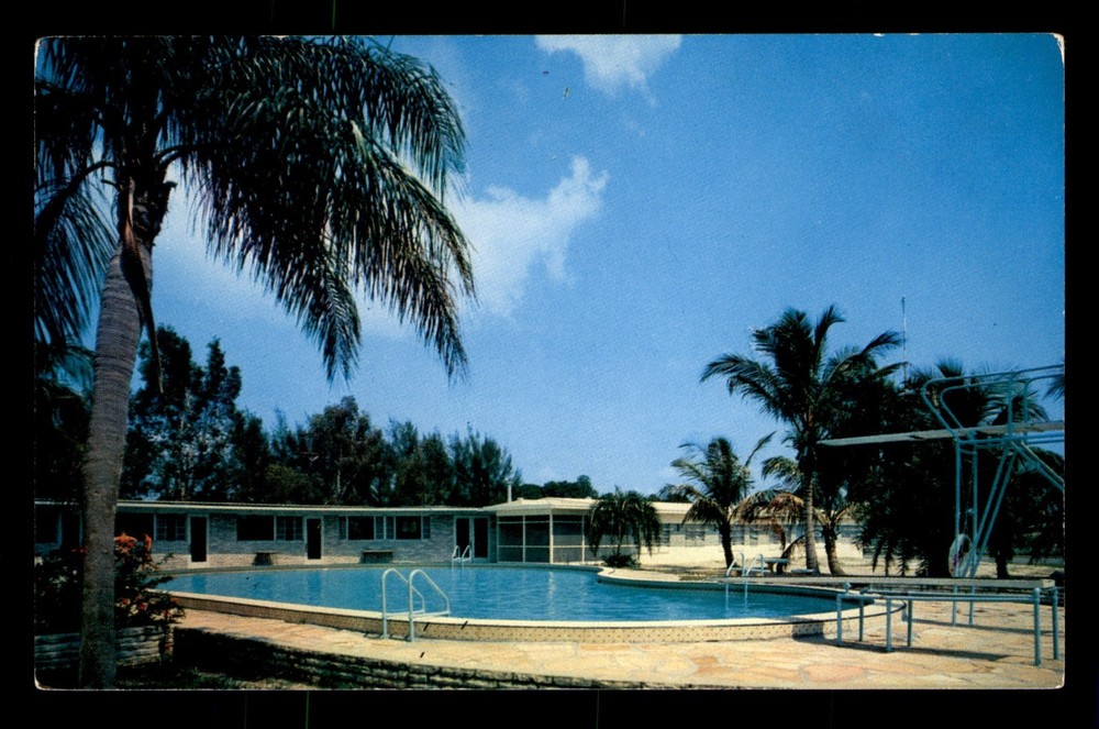 Sunny Shores Villas St Petersburg Florida FL Pool View Unp Postcard