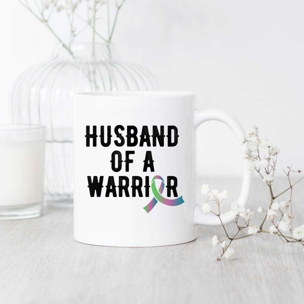 Metastatic Breast Cancer Awareness Mug for Husbands Supporting the Fight  
