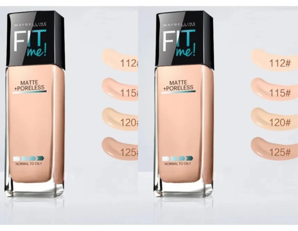 Maybelline Fit Me Matte + Poreless Foundation SPF 30ml Twin Pack - Free Shipping