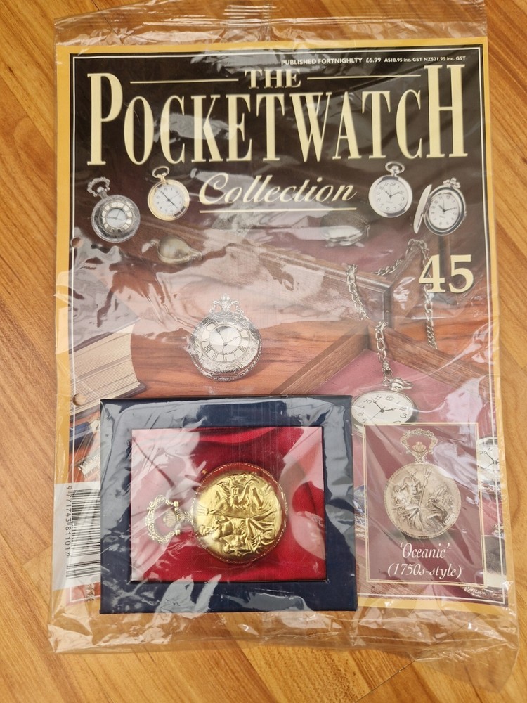 HACHETTE CLASSIC POCKET WATCH COLLECTION - OCEANIC 1750S STYLE WATCH #45 + MAG