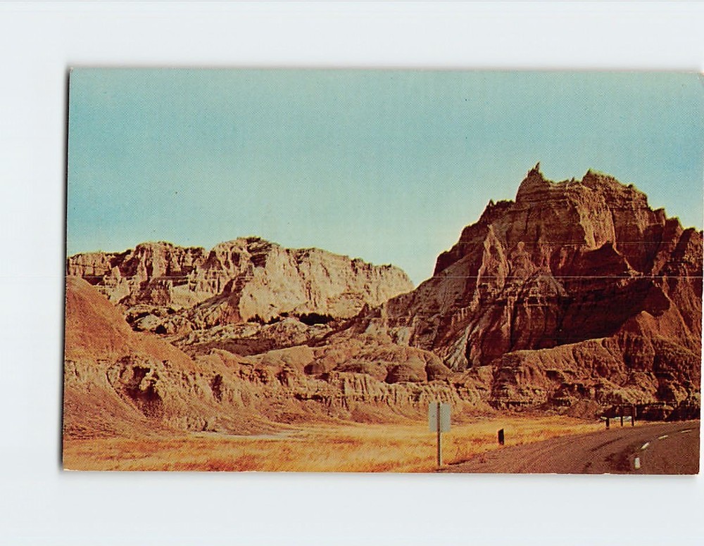 Postcard Badlands National Monument South Dakota USA