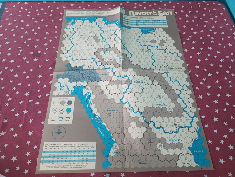 SPI Strategy & Tactics Magazine #56 Revolt in the East Map Only
