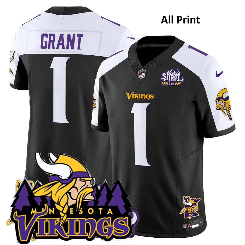 Minnesota Vikings Bud Grant All-Print Jersey V3 – Official Team Gear