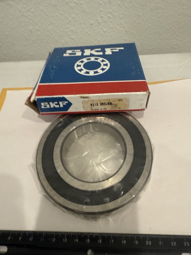 New SKF 6213 2RSJEM Deep Groove Bearing, 65mm ID, 120mm OD, 23mm Width