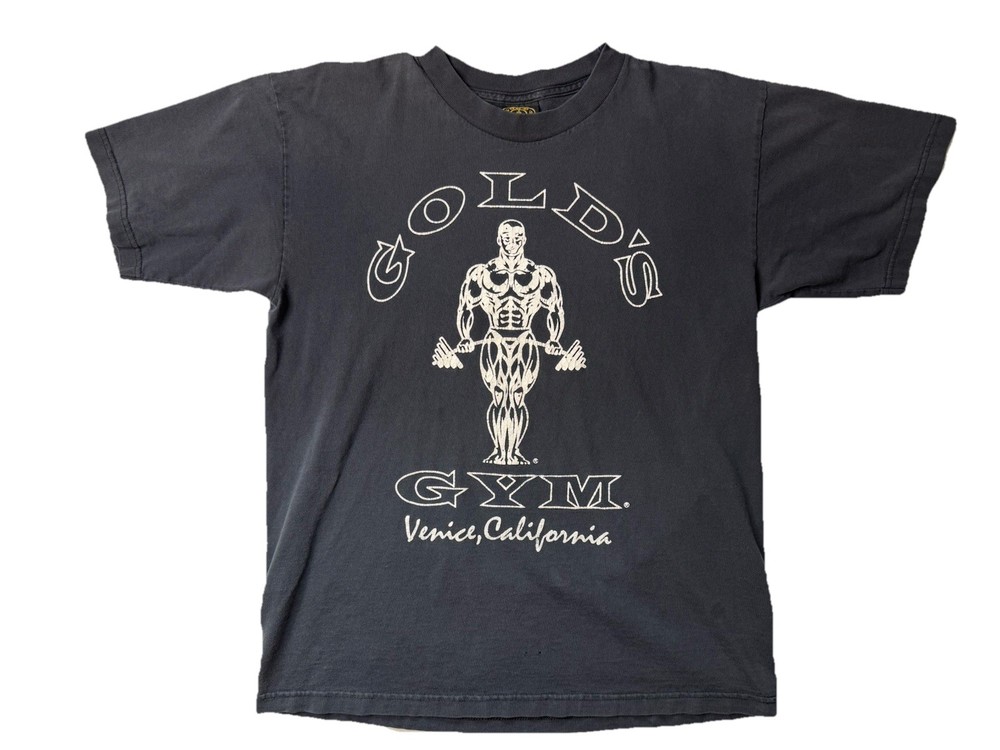 Gold's Gym Men's Medium Black Vintage T-Shirt
