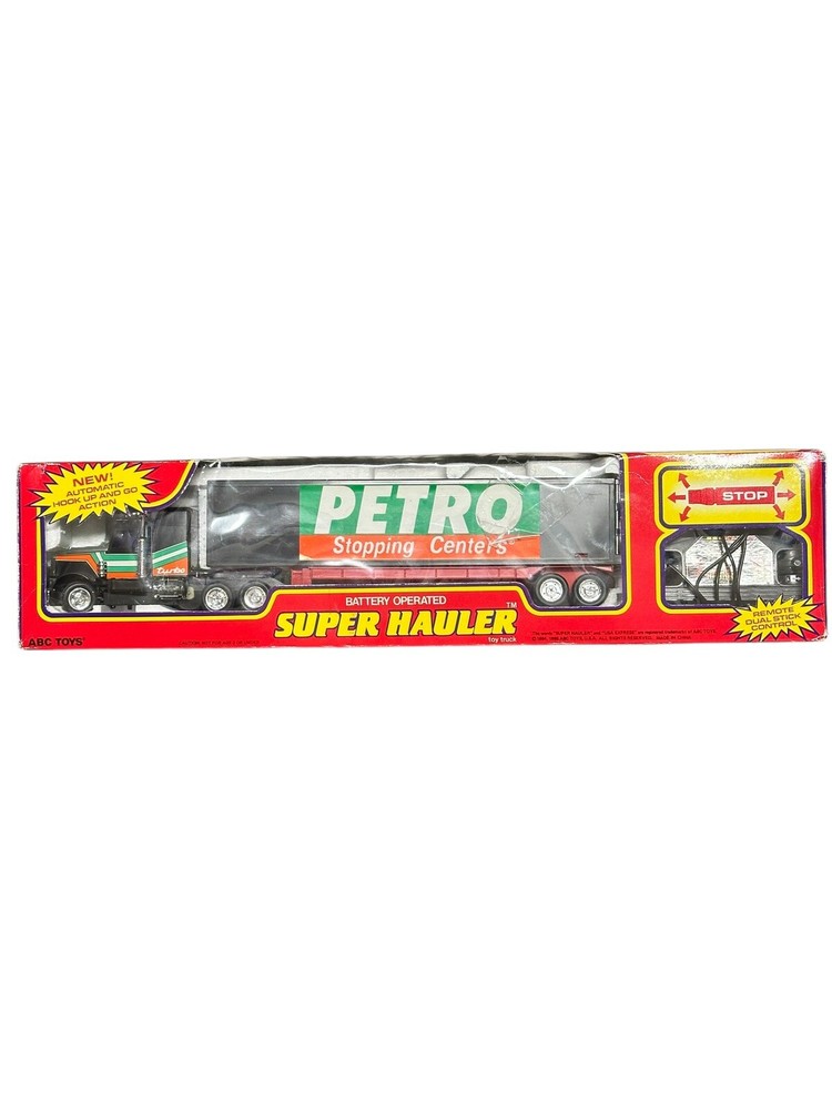 Battery Operated Remote Control Semi Truck Toy Cabover Hauler