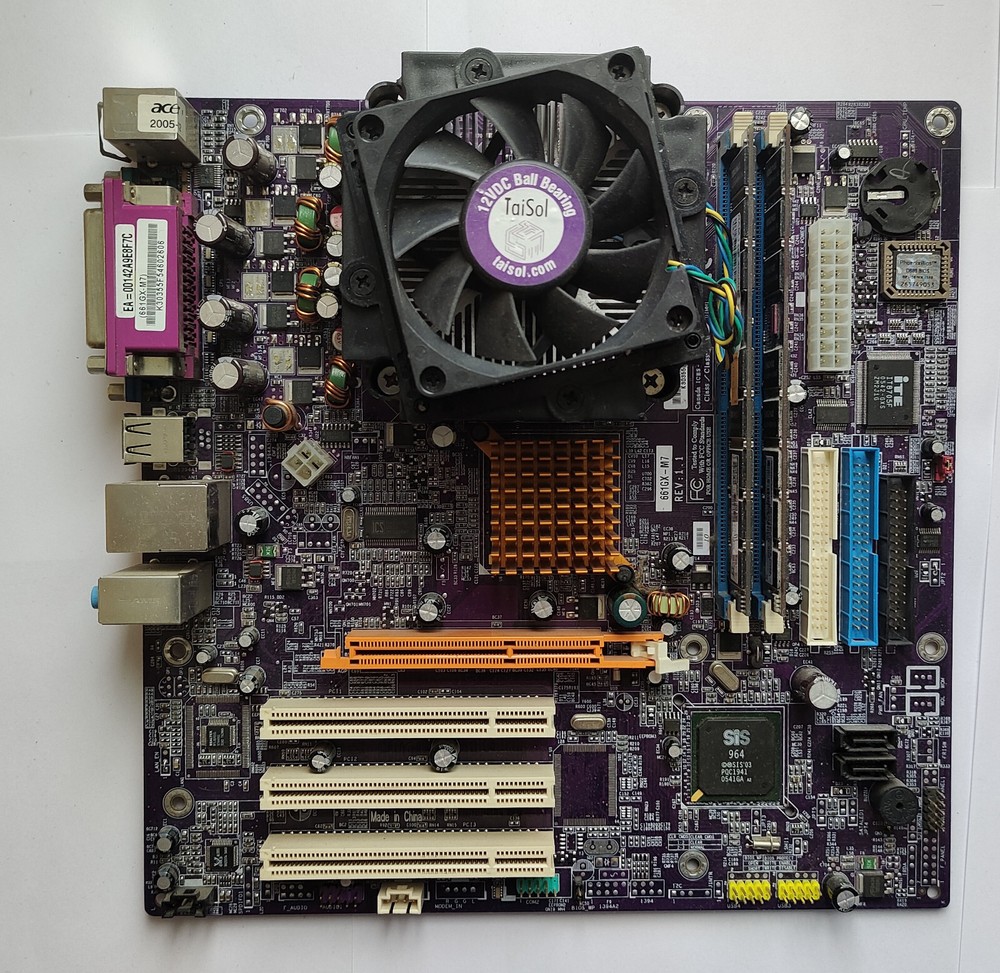 Acer E661GXM Motherboard with P4 520 2.8GHz CPU 2GB RAM Tested Working-image