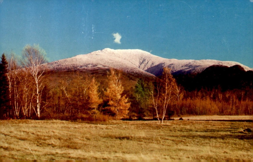 Mt. Lafayette in Early Fall Snow, Franconia, NH Postcard