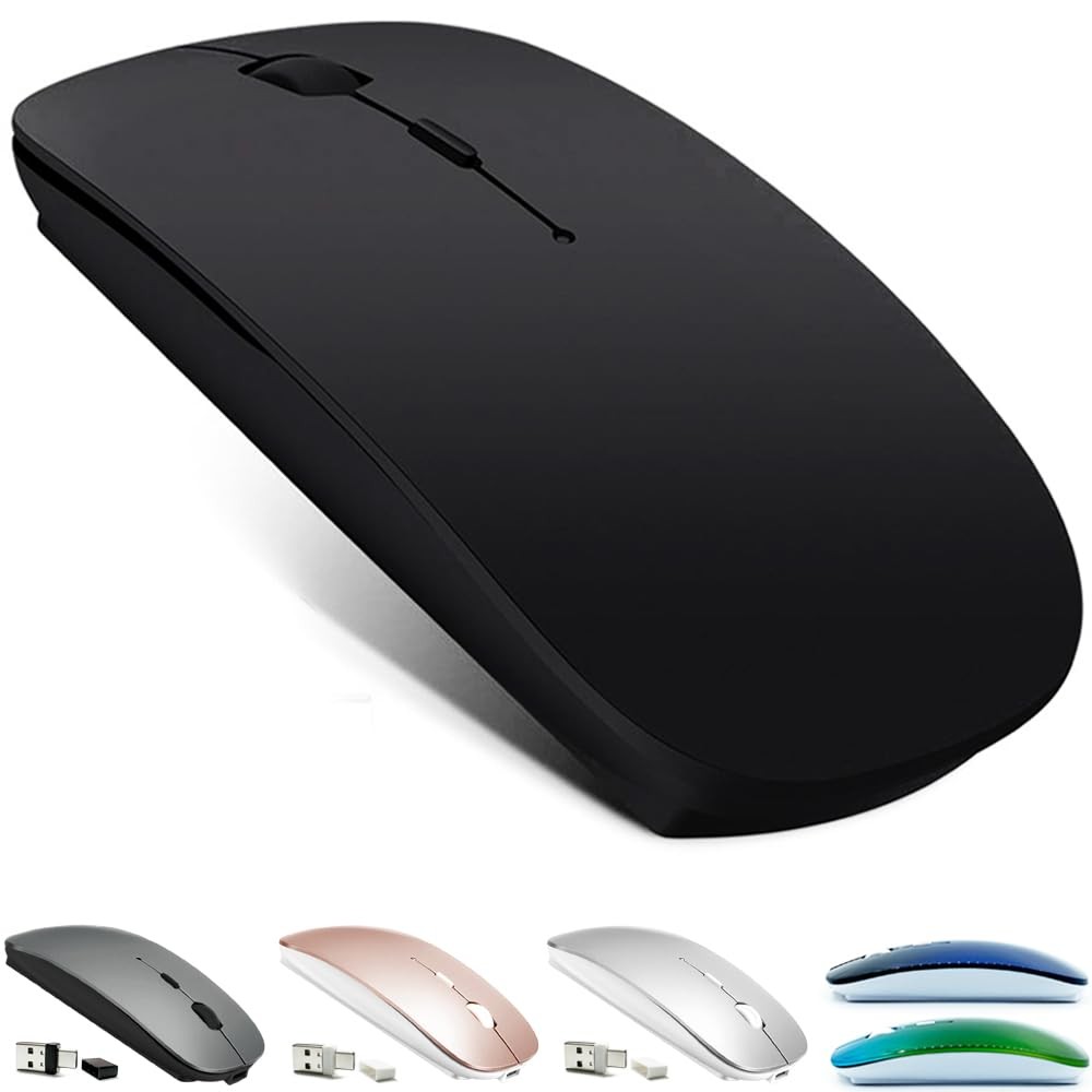 KLO Rechargeable Wireless Bluetooth Mouse for MacBook iPad Laptop PC