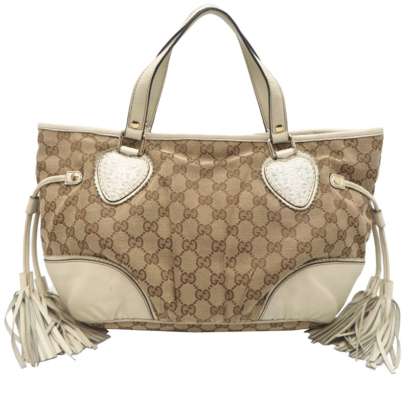 GUCCI GG Canvas Tote Bag 211955 in Brown 85904