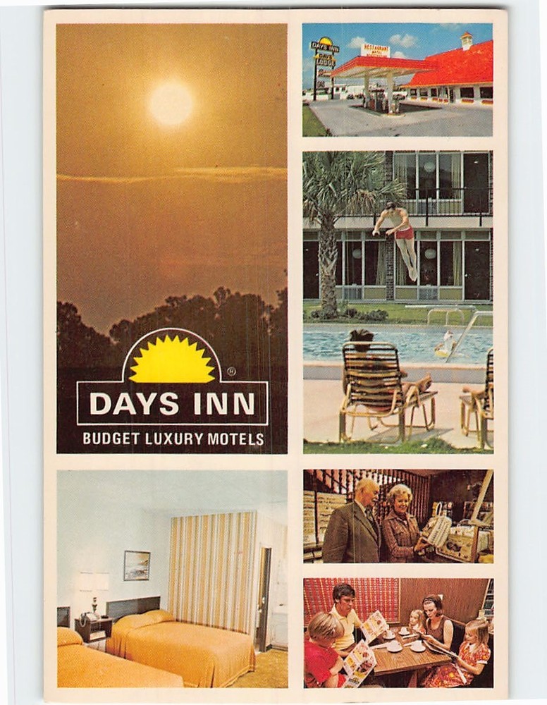 Postcard Days Inn Budget Luxury Motels Atlanta Georgia USA
