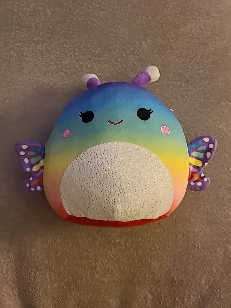 Squishmallows Estephania 8” Butterfly Rainbow Colorful Plush