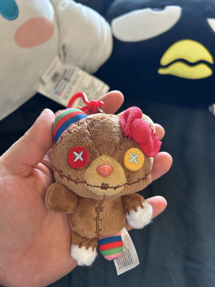 USJ Kitty Chucky & Tiny Chum Keychain Plush Mascot USJ Halloween 2019 From Japan
