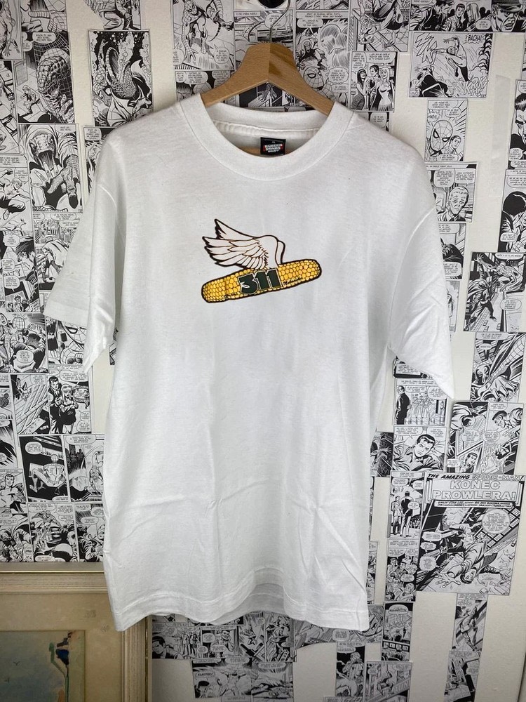 Vtg 311 band unisex classic white short sleeve t-shirt QT7062