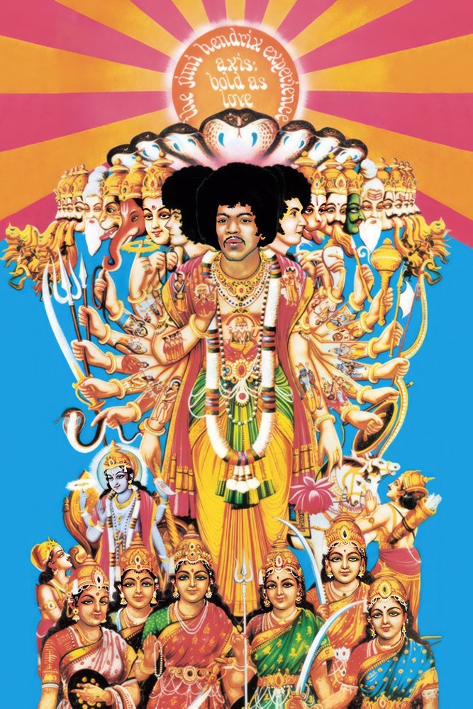 The Jimi Hendrix Experience - Music Poster (Axis Bold As Love - Album Cover)