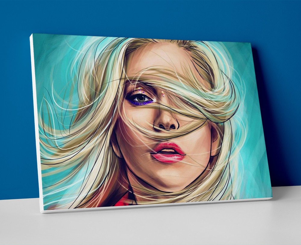 Lady Gaga Painting Poster or Canvas