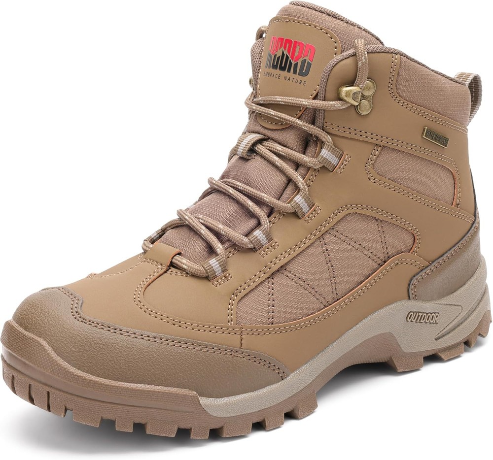 RCORD Women's Comfortable Non-Slip Waterproof Hiking Boots for All-Day Work,...