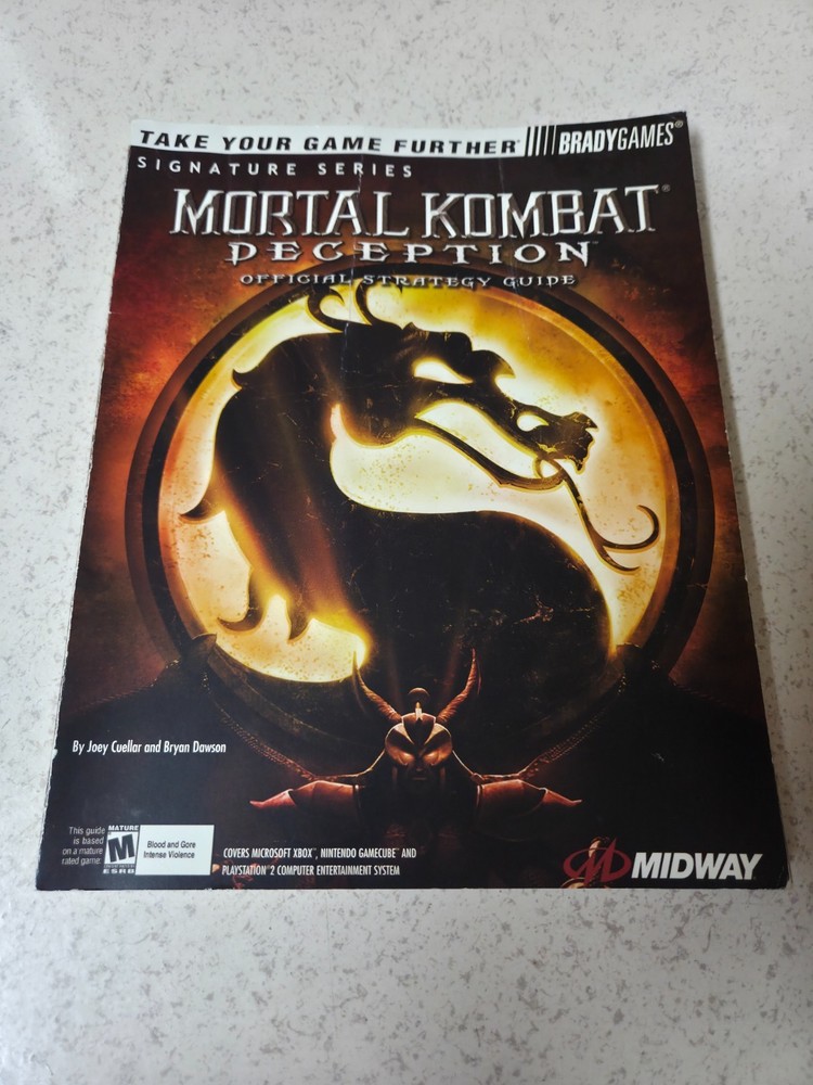 Mk: Deception Brady Games Official Strategy Guide Very Rare! Mortal Kombat 6
