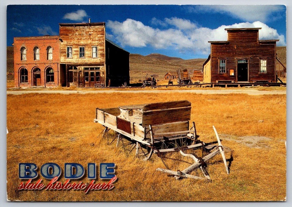 California Postcard Bodie State Historic Park Gold Rush Ghost Town USA