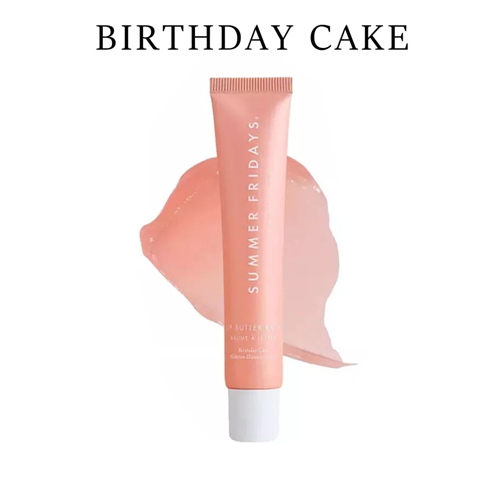 Summer Fridays Lip Butter Balm Birthday Cake 0.5 oz Hydrating Shine