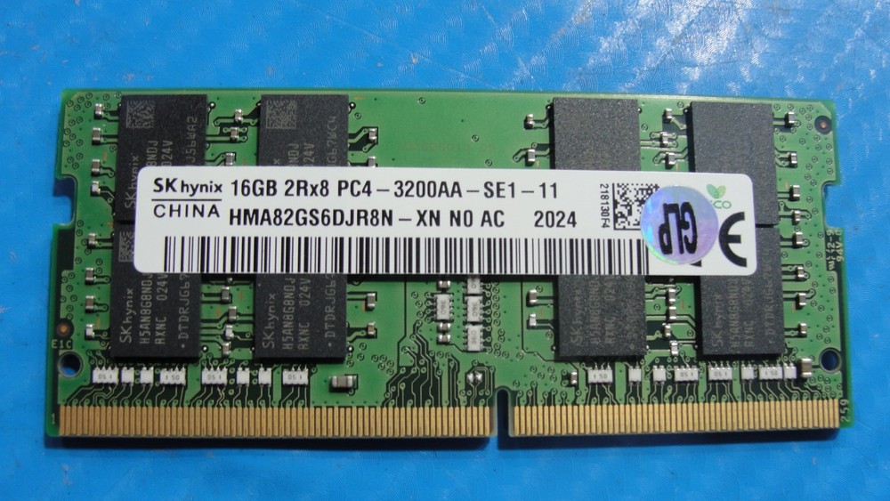 Dell 5510 SK Hynix 16GB 2Rx8 PC4-3200AA SO-DIMM Memory RAM HMA82GS6DJR8N-XN