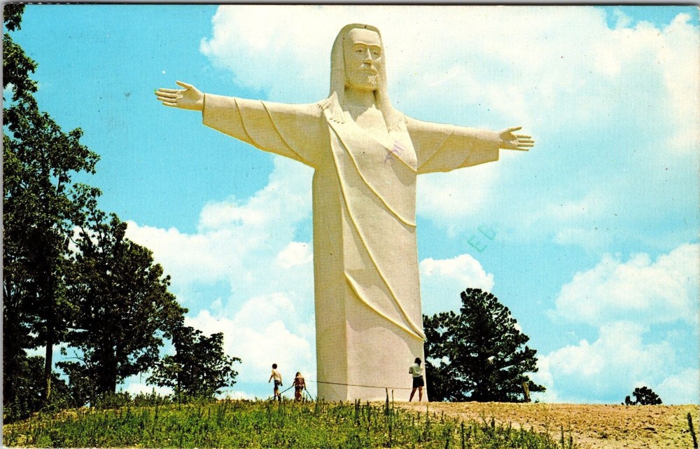 Eureka Springs AR-Arkansas, Christ The Ozarks, Vintage Postcard