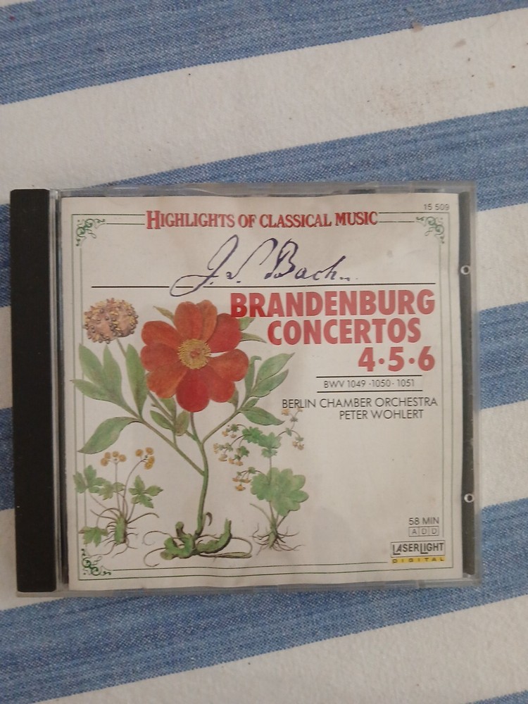 Brandenburg Concertos 4-6  By Bach CD USED