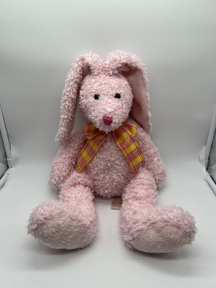 vtg Dan Dee easter bunny rabbit pink plush floppy ear 18” Stuffed Animal