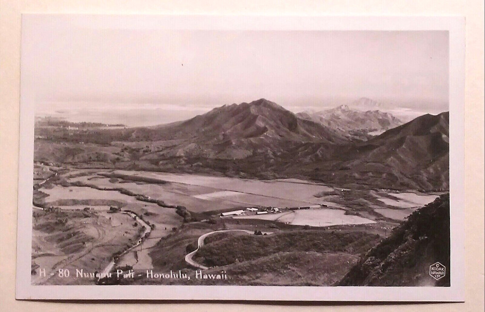 1940's Nu'uanu Pali H-80 TH Hawaii RPPC